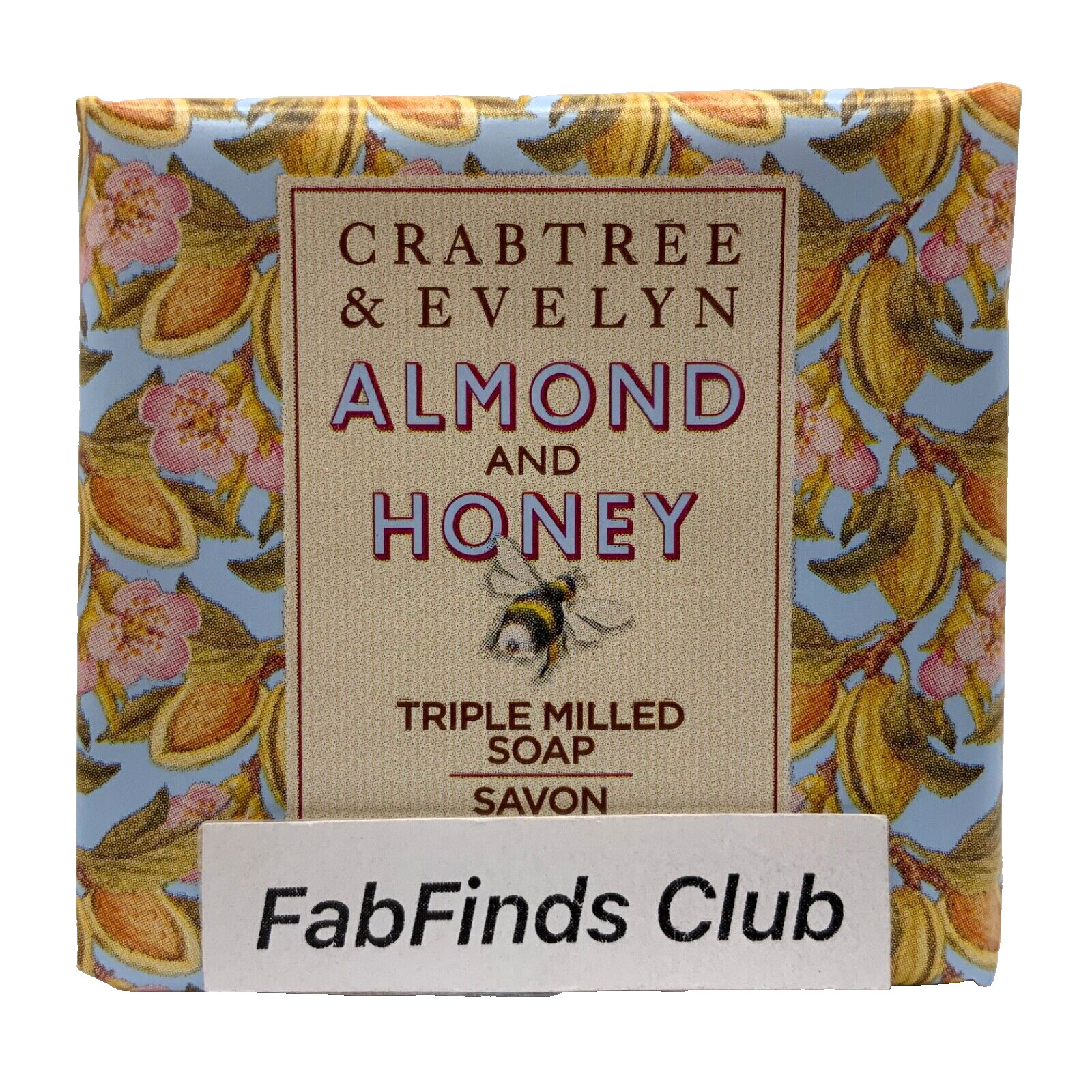 4x Crabtree & Evelyn Almond and Honey Bar Soap Triple Milled