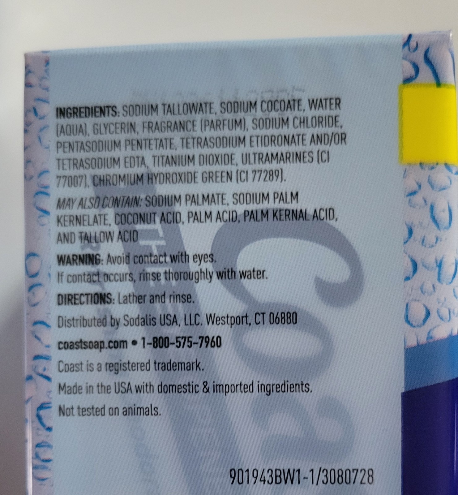 COAST Deodorant Soap BAR | Fresh Scent 4.12 OZ Each 28% more (8 Bars Total)