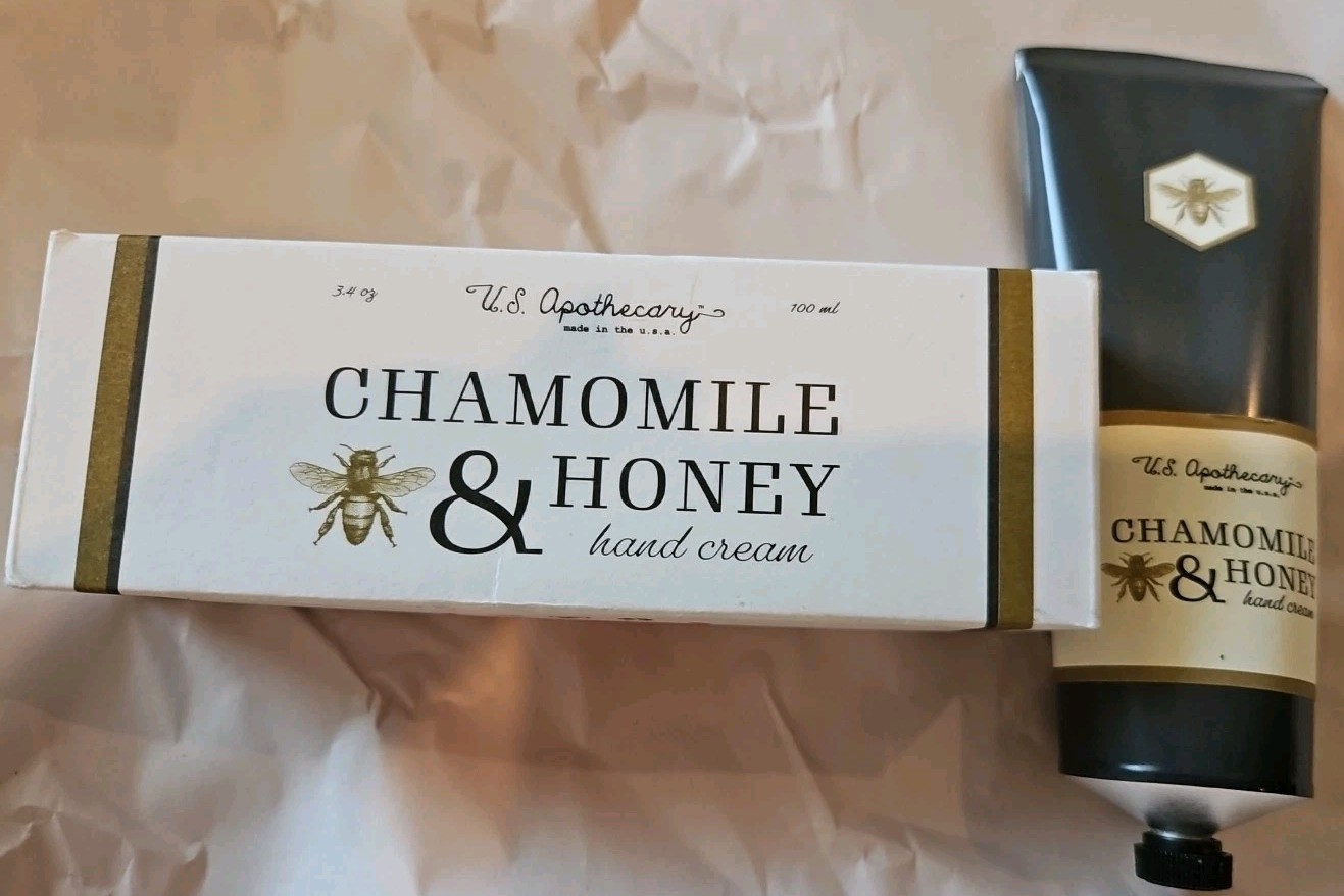 NEW IN BOX U.S. Apothecary Chamomile & Honey Hand and Body Cream 100ML 3.4oz