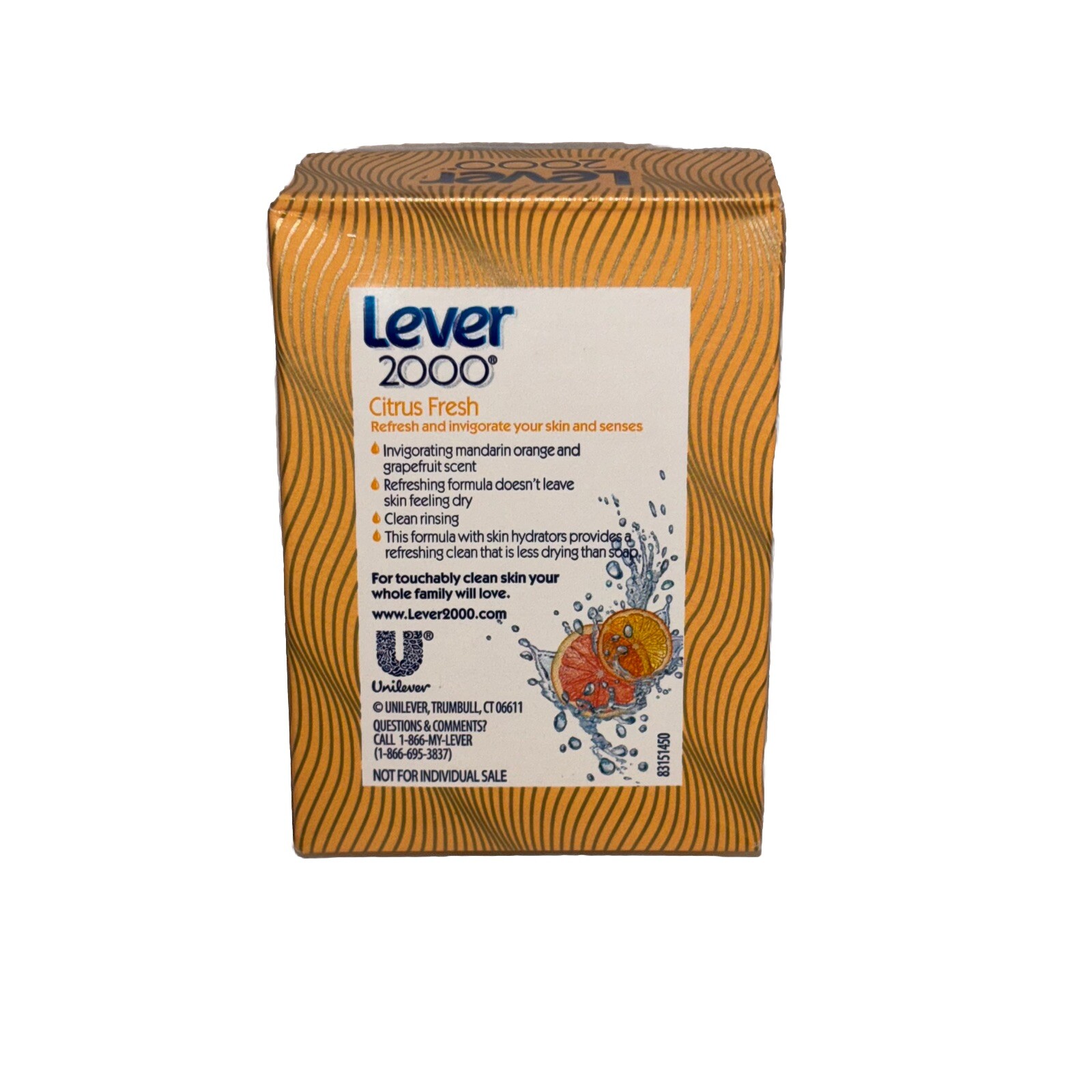Lever 2000 Citrus Fresh Bar Soap 4 oz Discontinued Retired NOS
