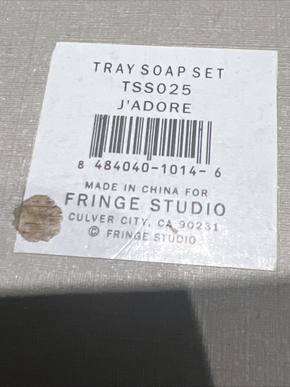 Fringe Beauty Soap And Tray J’ADORE 5.3 OZ – 150g With Box