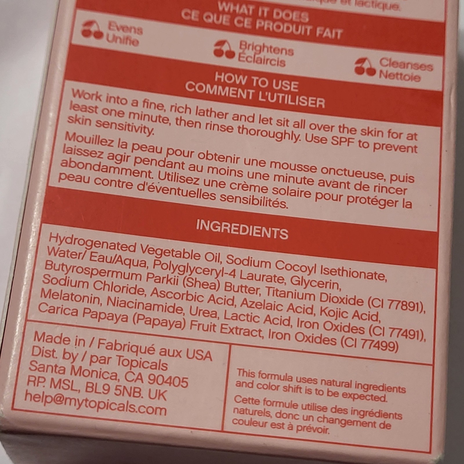 Faded Cleansing Bar for and Body | Kojic Acid, & Lactic Acid | Moisturizes | …