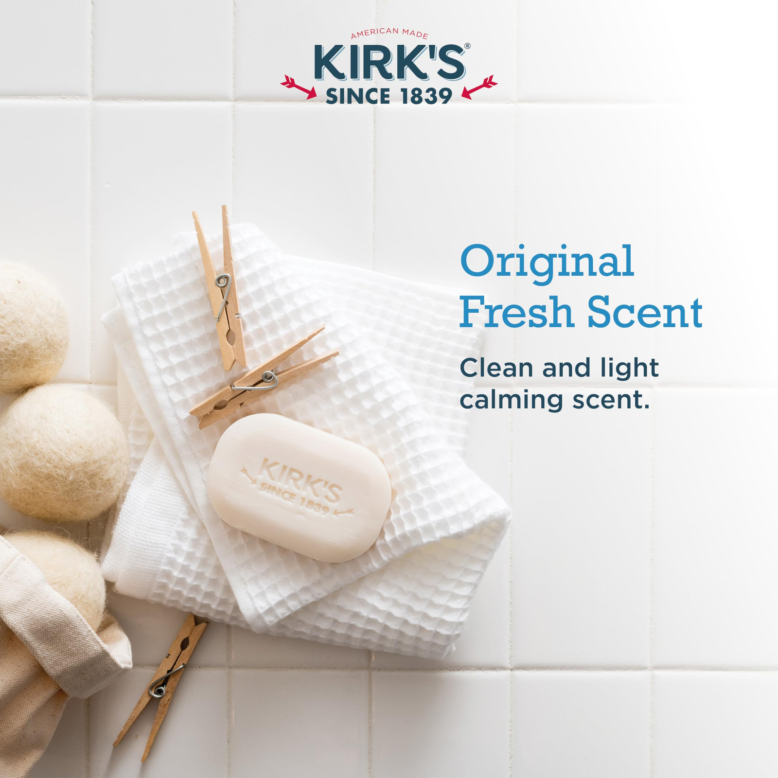 Kirk’s Gentle Castile Soap 4 Ounce Pack of 24 Vegan Coconut Oil Cleanser