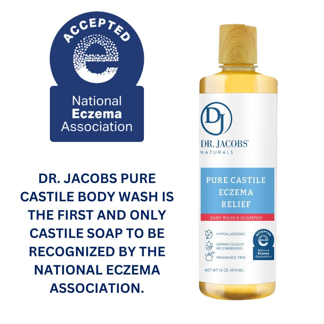 Dr. Jacobs Naturals Pure Castile 16oz Body Wash for Eczema and Psoriasis Relief