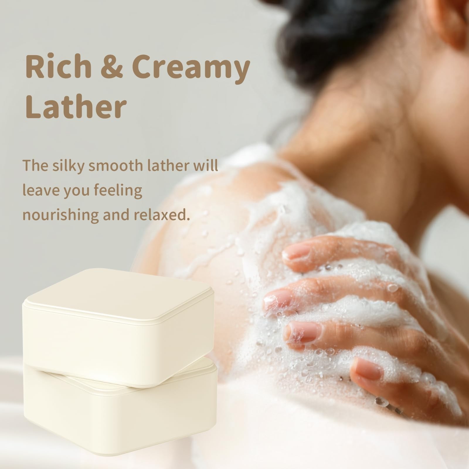 Goats Milk Bar Soap, Natural &Body Bath Moisturizing Soap Bar, Gentle on Sens…
