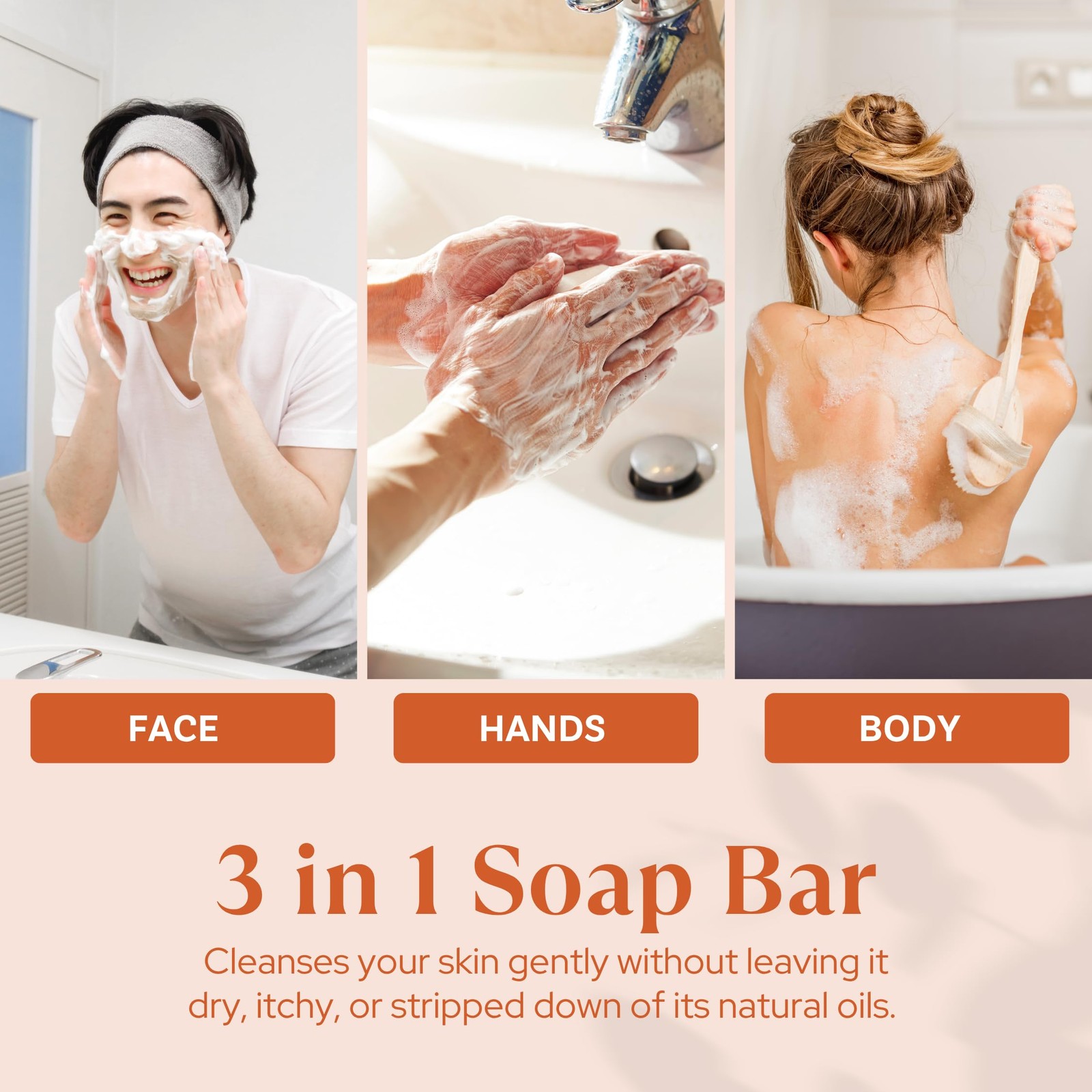 Moisturizing Soap Bar Triple Milled Natural Shea Butter Scented Bath Body 7oz