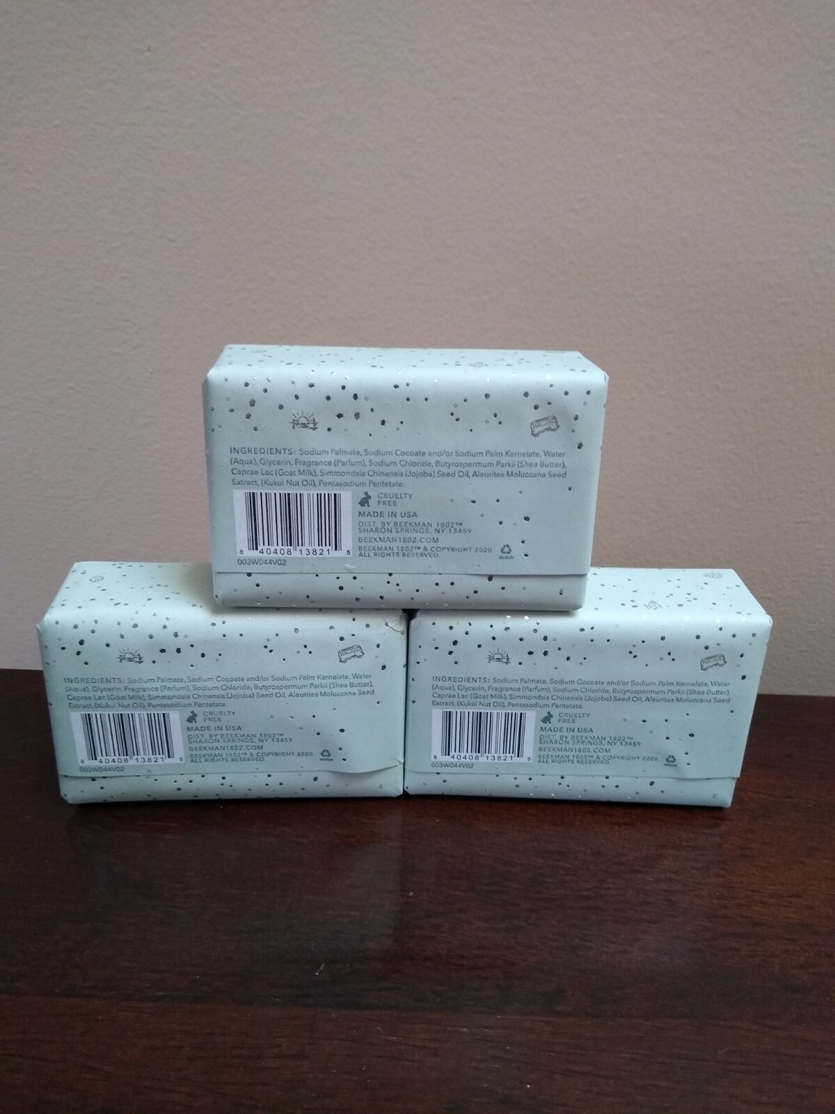 Beekman 1802 Goat Milk Bar Soap Set of 3 Summer Glow Jumbo 9 oz each New
