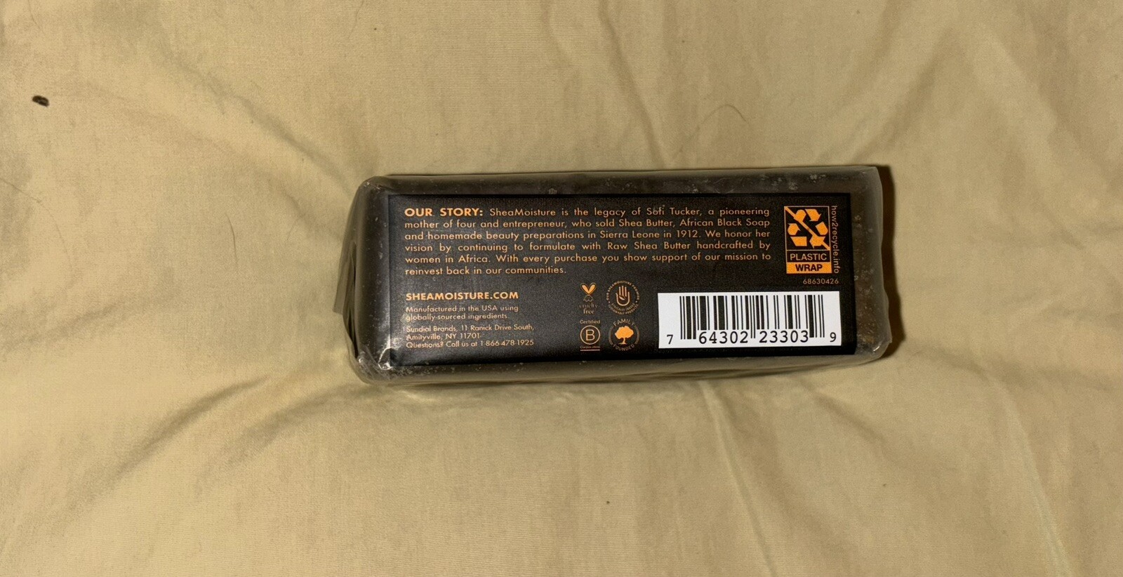 SHEAMOISTURE African Black Soap w/Oats, Aloe & Vitamin E Troubled Skin Bar, 8 oz