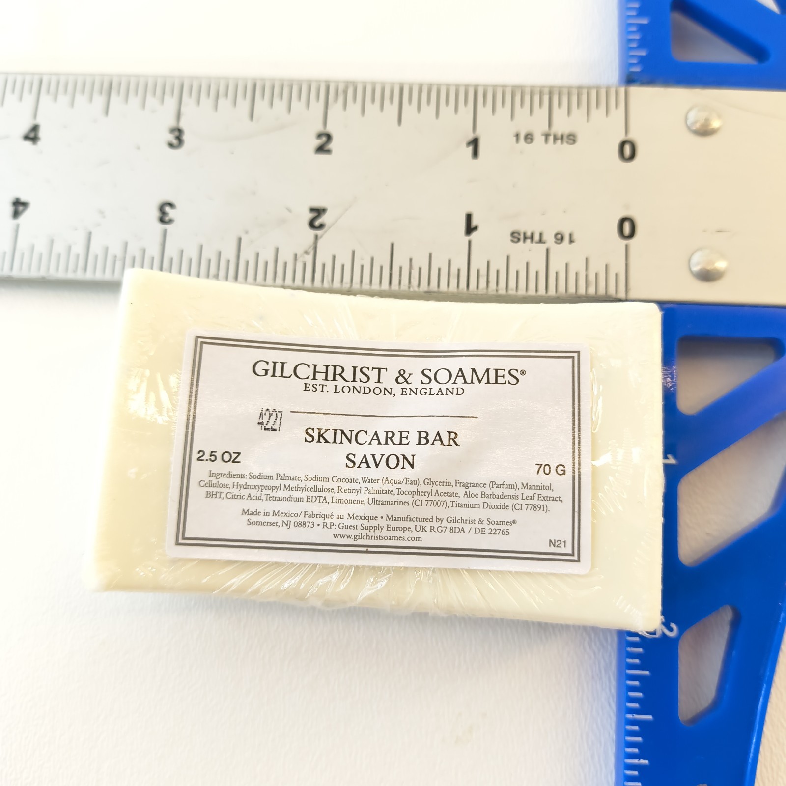 Lot 4 Gilchrist & Soames Skincare Bar Savon 2.5 oz Travel Soap 1.5 Oz Glycerin