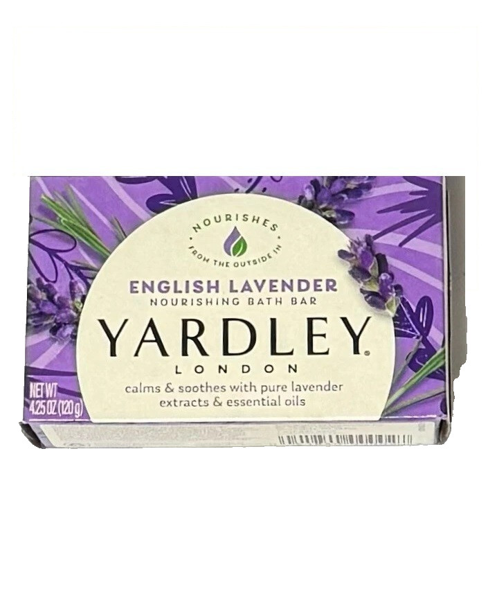 SET OF 1 Yardley English Lavender Bar Soap Lardley London Bars 4.25 oz