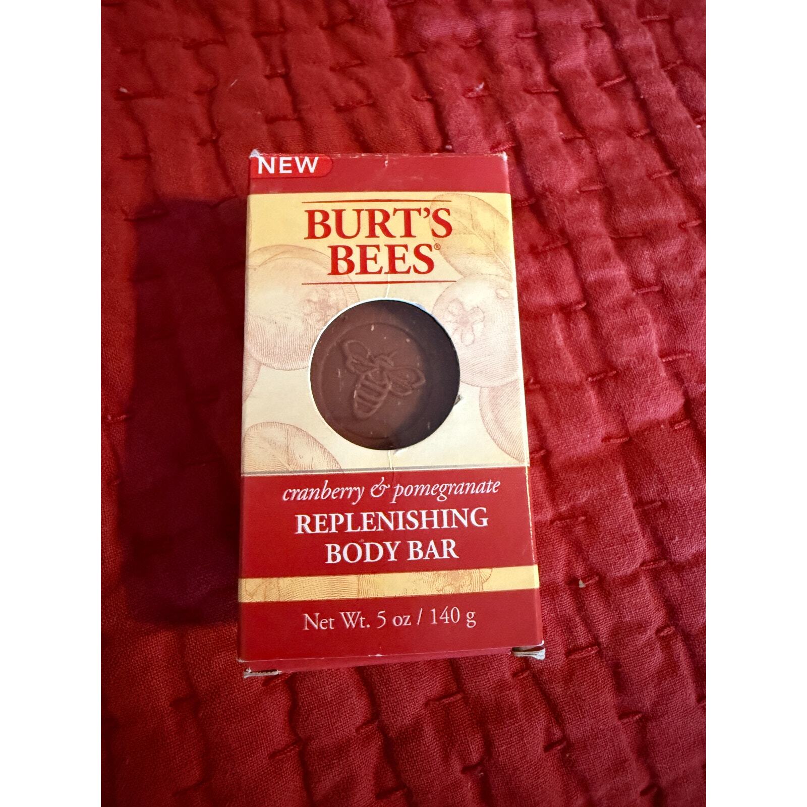 Burt’s Bees Replenishing Body Bar Cranberry And Pomegranate 5 oz NEW