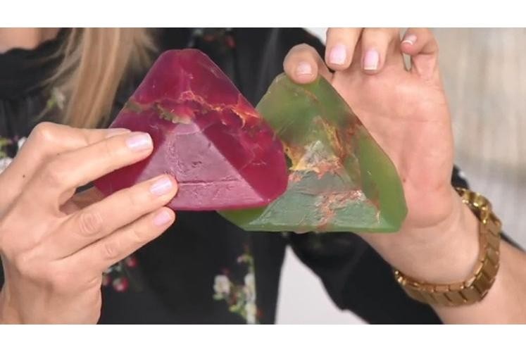 Marble SoapRocks Natural Ingredients Glycerin Gemstone Soap Bar Spa Gift White