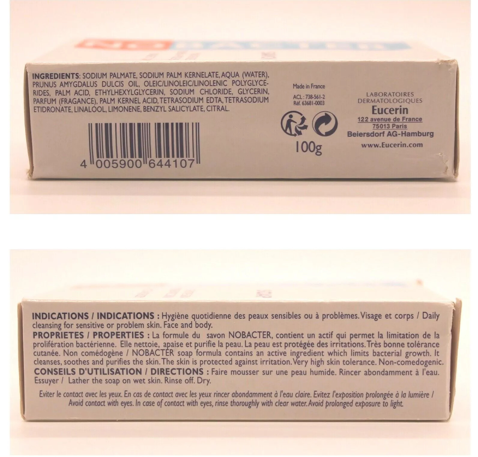 3 PACK Nobacter Soap 100g for Sensitive Face and Body Exp 11/2029
