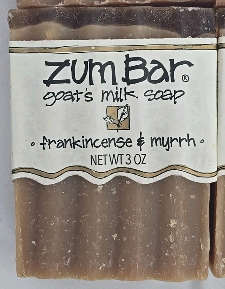 6-PACK Zum Goat’s Milk Soap Bar Peppermint Vanilla Frosted Fir Frankincense 3 oz