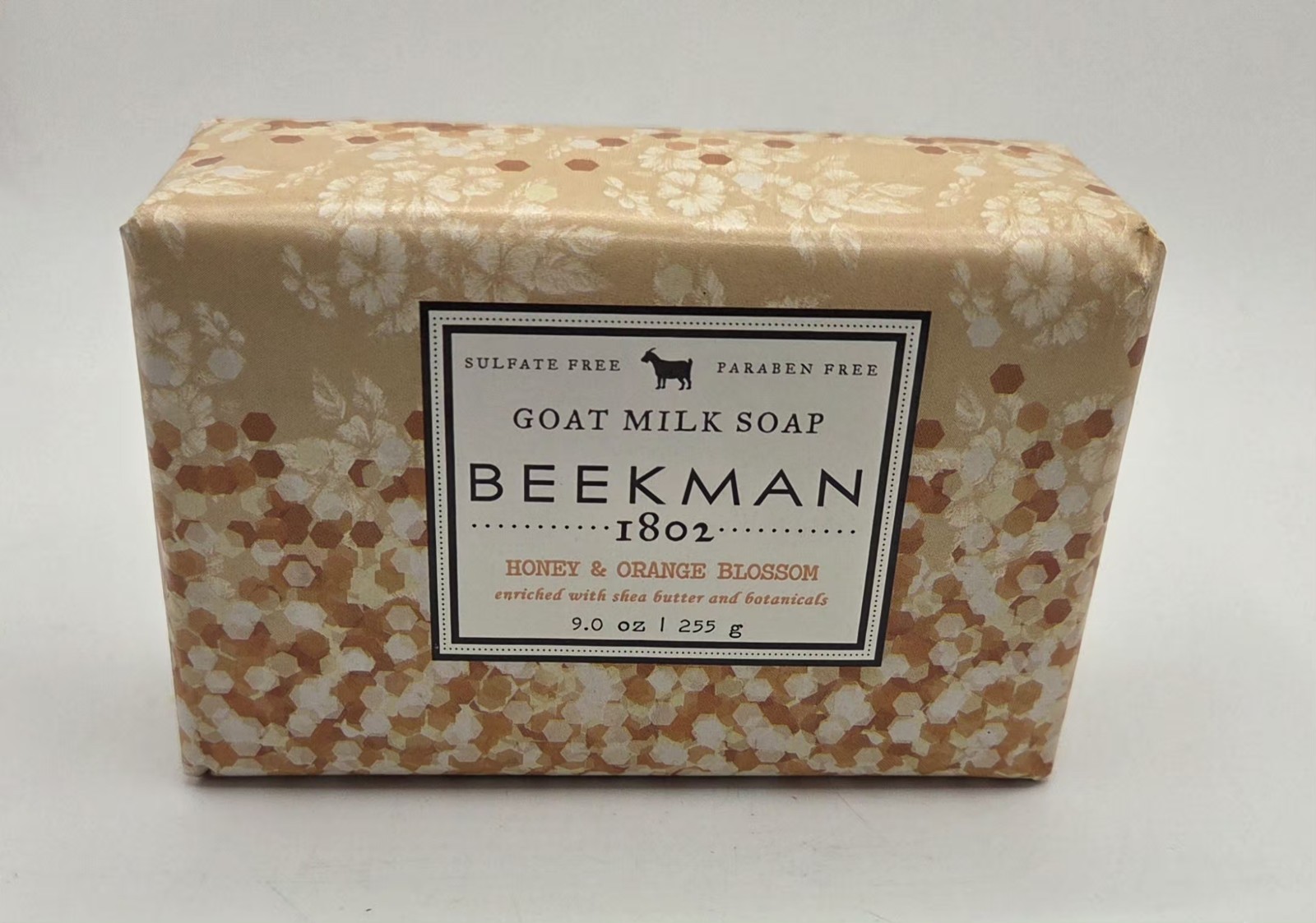 NEW Beekman 1802 Goat Milk Bar Soap “HONEY AND ORANGE BLOSSOM” 9oz