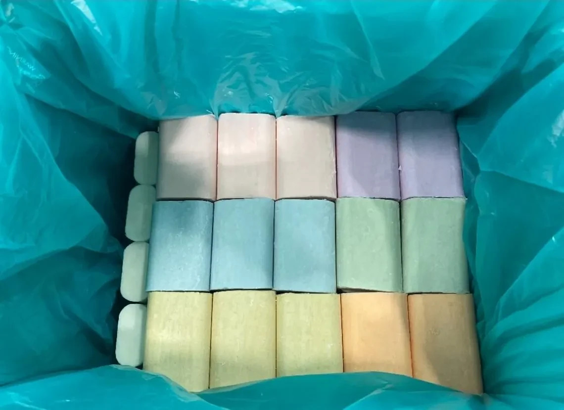 Amish Olde Country Soap Bars 60 Pack, All Natural Bentonite Clay, Made in USA