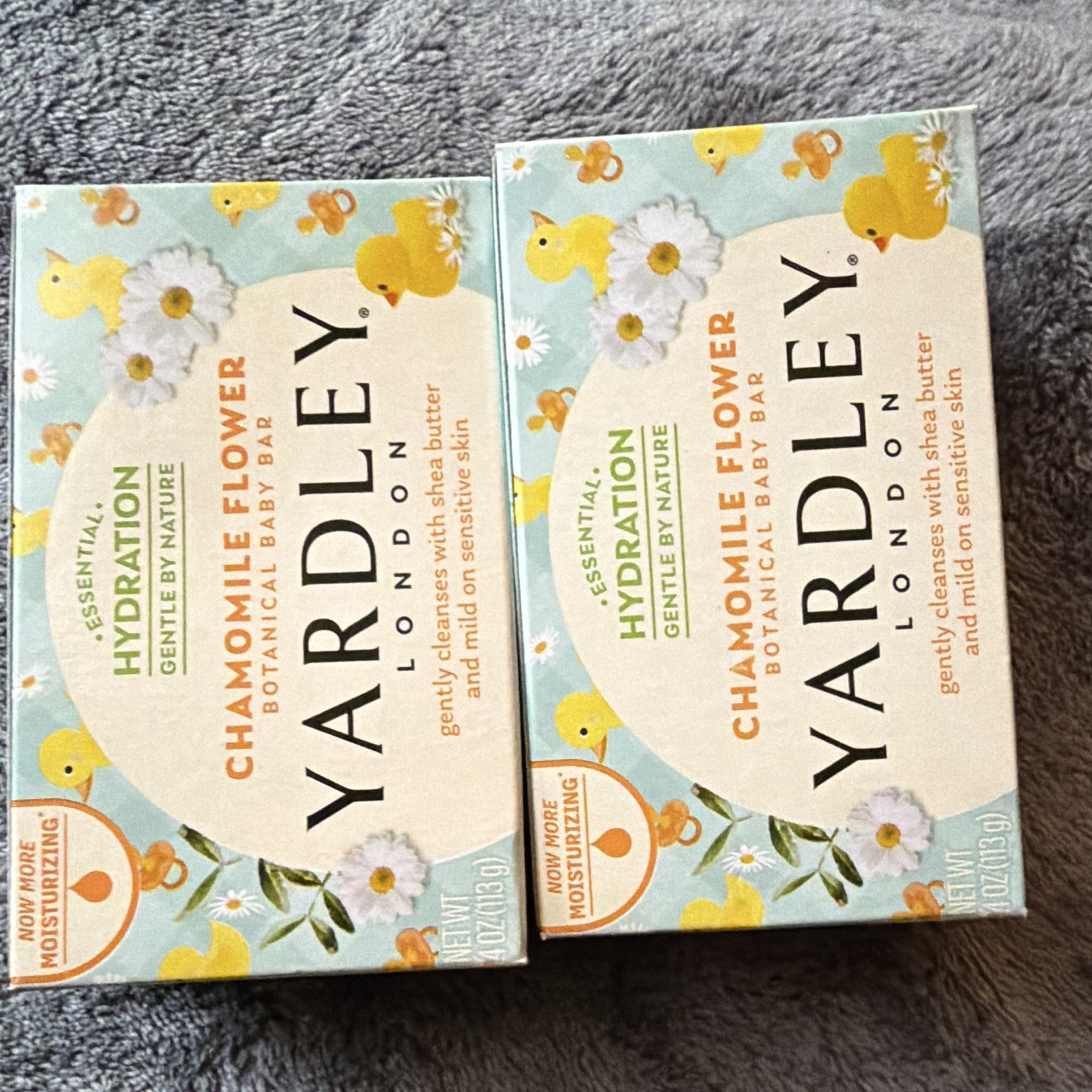 Yardley London Essential Hydration Chamomile Botanical Baby Bar Soap 2-Pack 4 oz