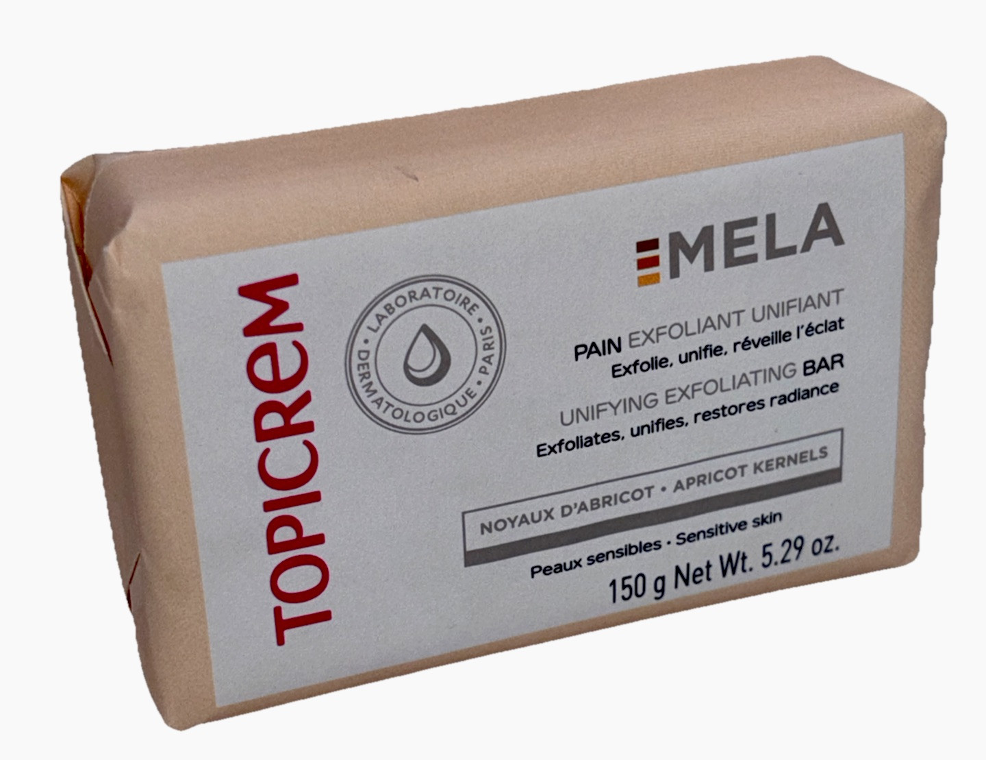 Topicrem Mela Unifying Exfoliating Soap Bar 150g EXP: 11/27