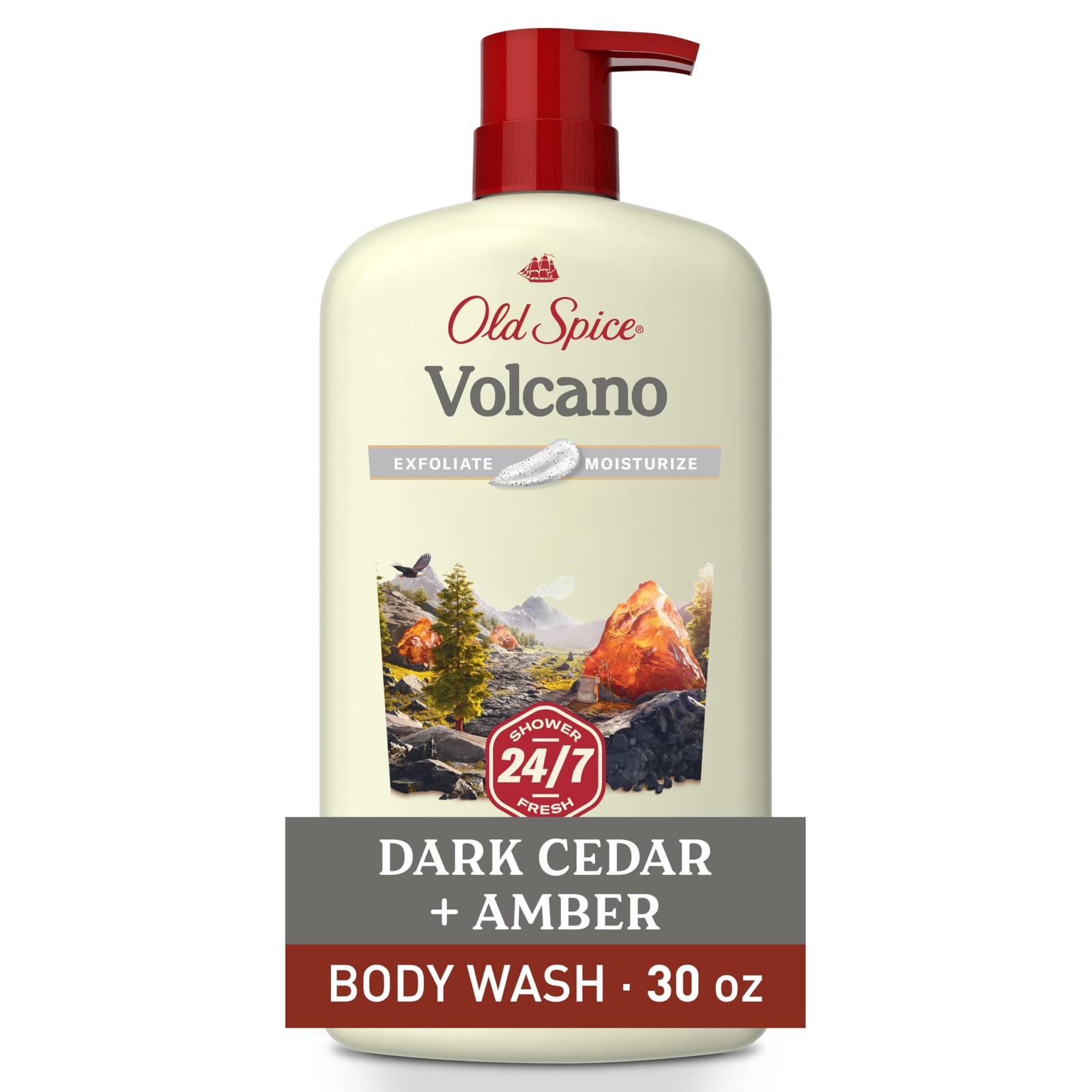 Old Spice Cleansing Body Wash for Men, 24/7 30 Fl Oz (Pack of 1), White