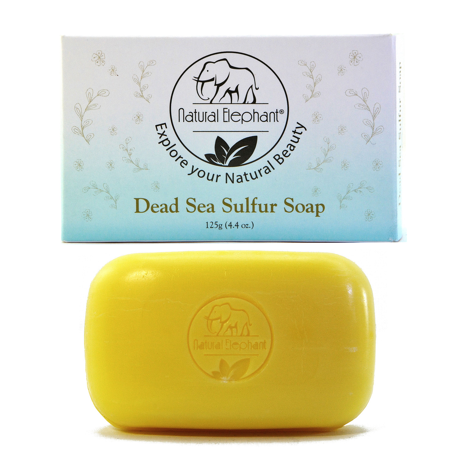 Natural Elephant Dead Sea Sulfur Soap 4.4 oz (125 g)Connected to: Natural Elepha