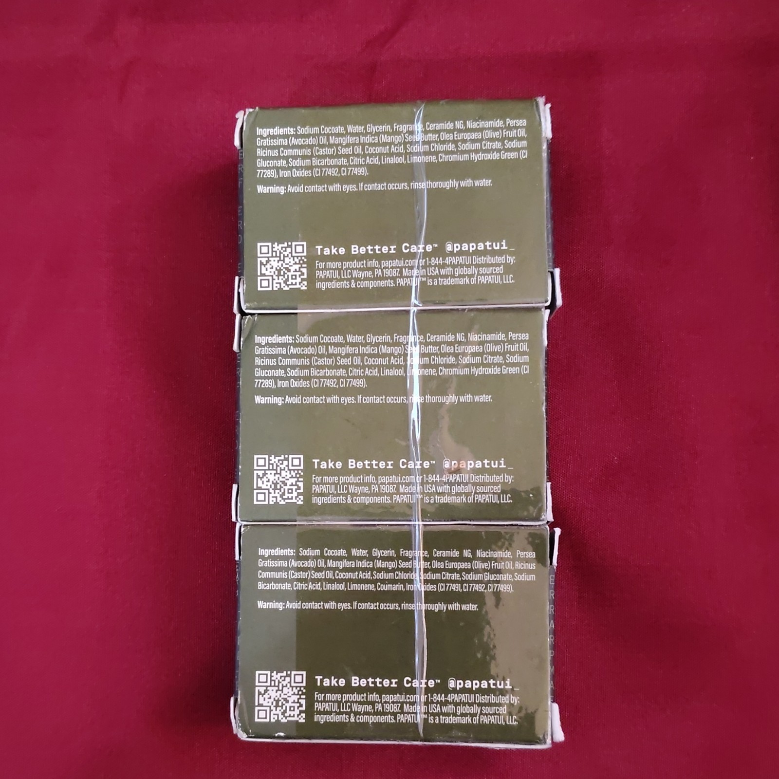 PAPATUI Enriching Bar Soap Moisturizing Multipack Sandalwood Suede/Cedar 1.4oz