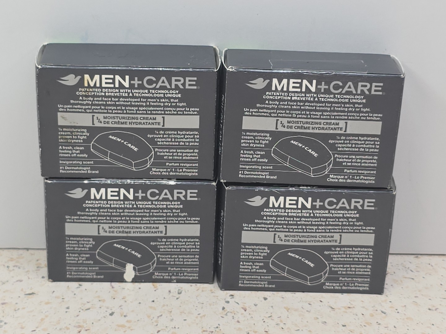 Dove Men+Care Extra Fresh Body Face Bar Soap Lot of 4 Brand New Sealed