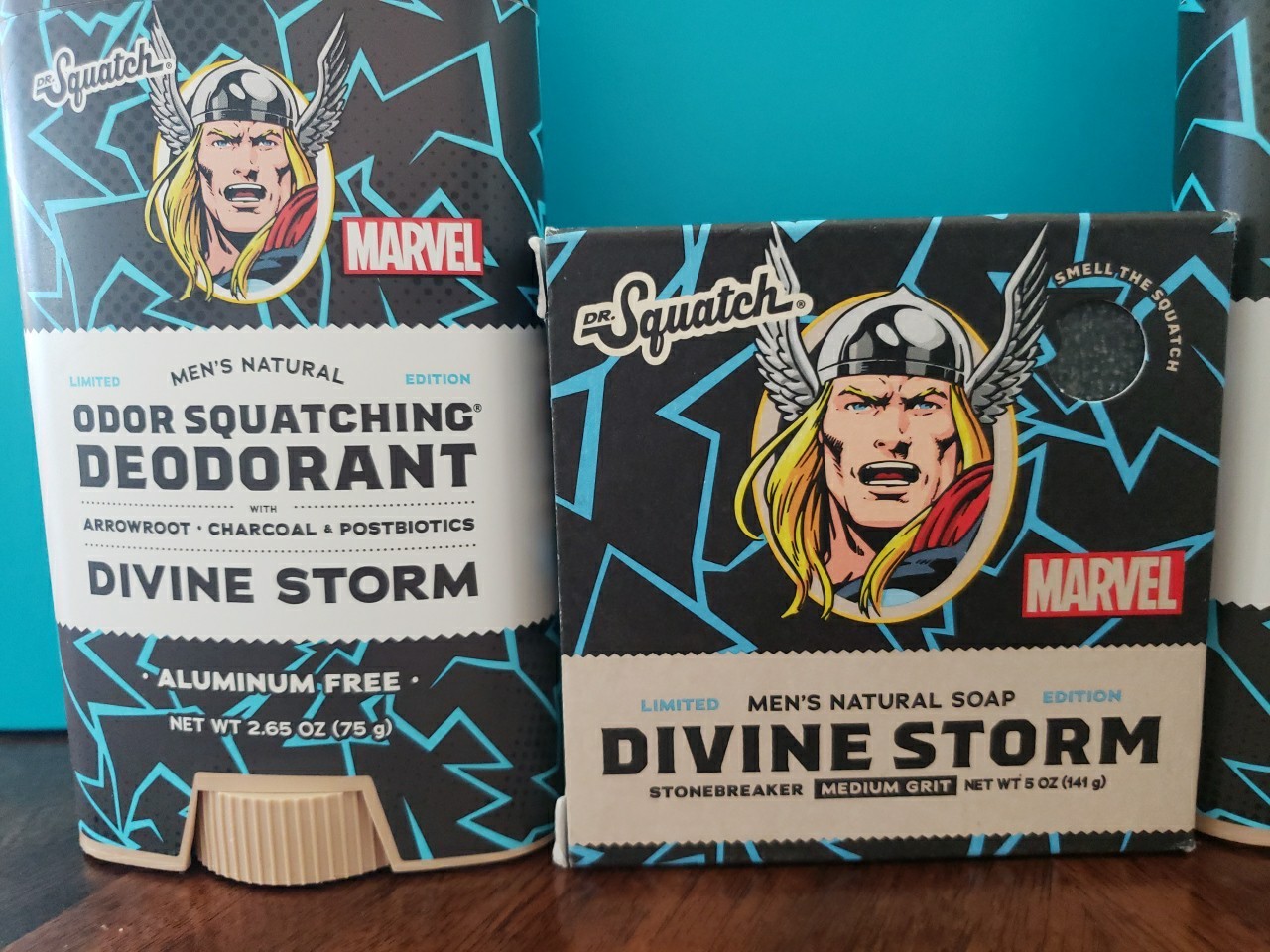 3 Pack – DR. Squatch Thor Men’s Aluminum Free Deodorant 2.65 fl oz – Soap 5oz