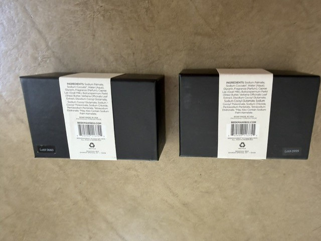 **2 NEW SEALED Beekman 1802 Pure Goat Milk Soap LARGE FRESH AIR 9 oz Bar