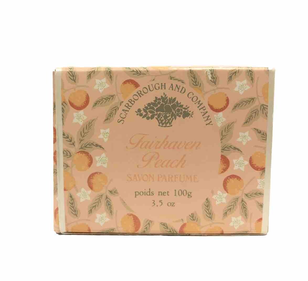 Scarborough and Company Fairhaven Peach Perfume Perfume Soap 3.5 Oz Bar Rare