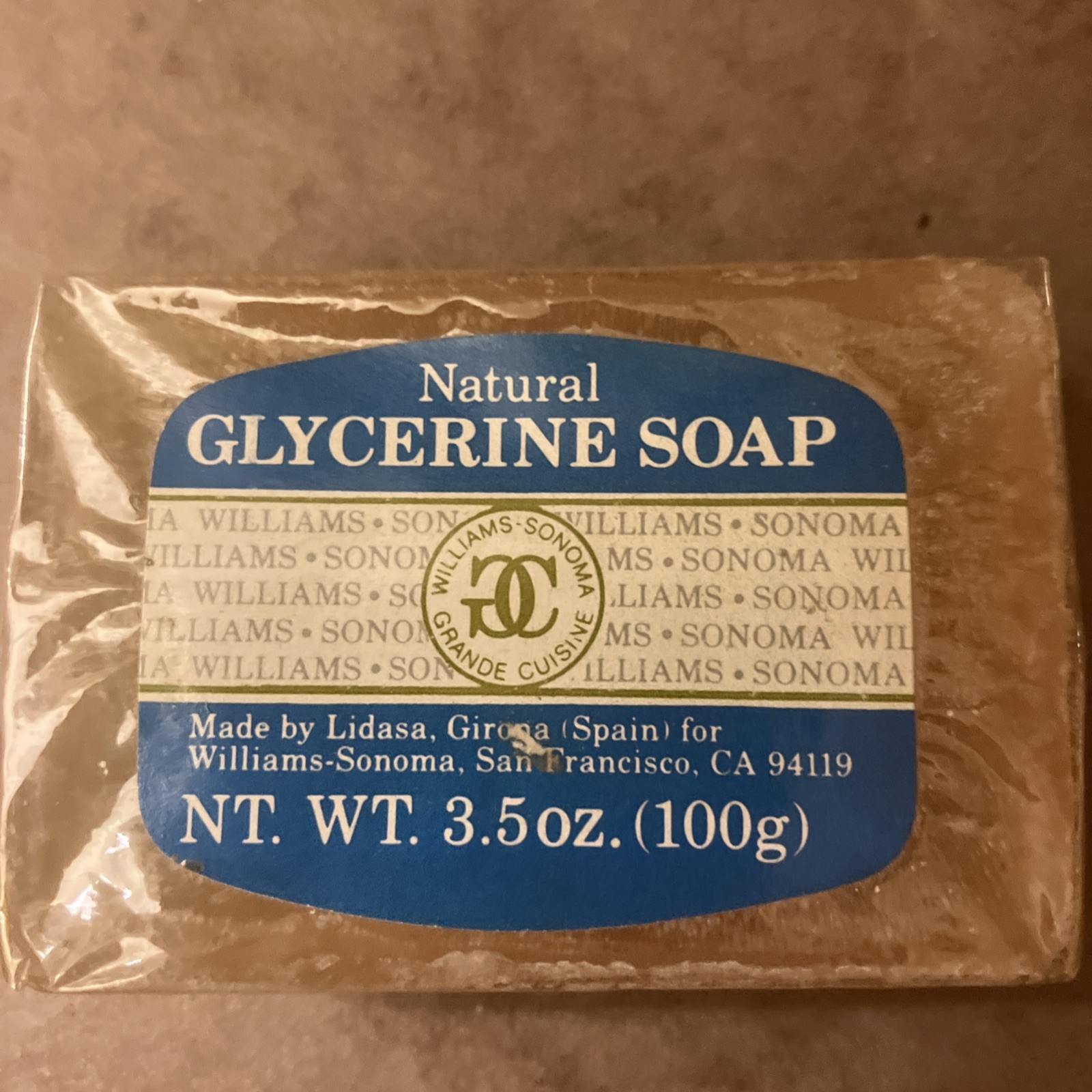 Vintage 70s-80s Natural Glycerine Soap