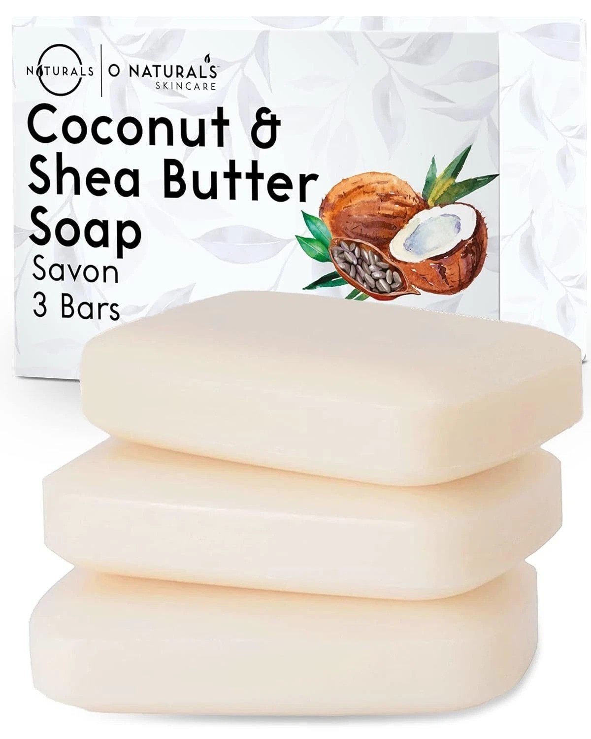 Cold Process Soap Bars – 3-Pack Coconut & Shea Butter – Eco-Friendly Gifts