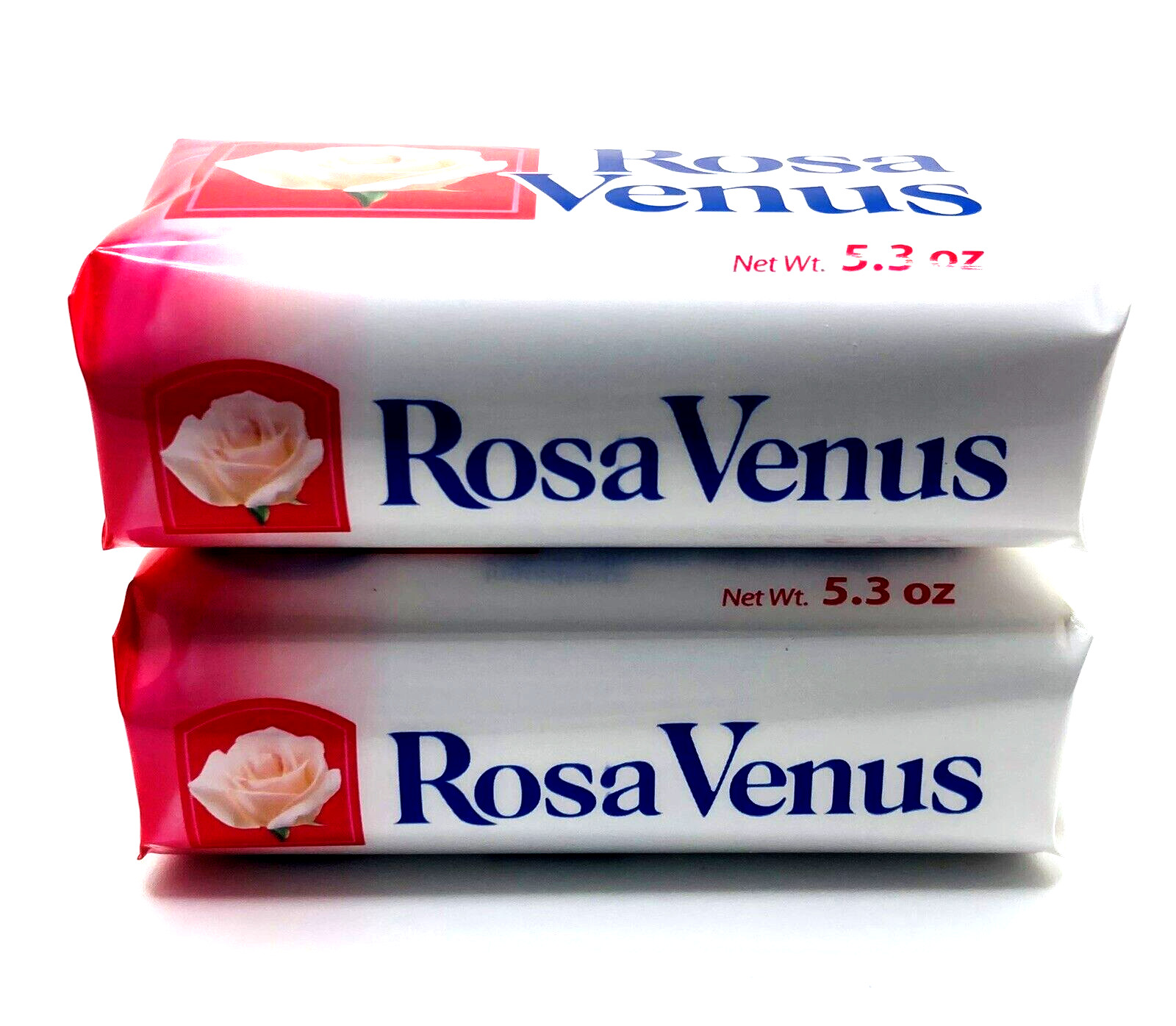 2-Pack Rosa Venus Pink Bath Soap Bars 5.3 oz Each Classic Mexican Soap