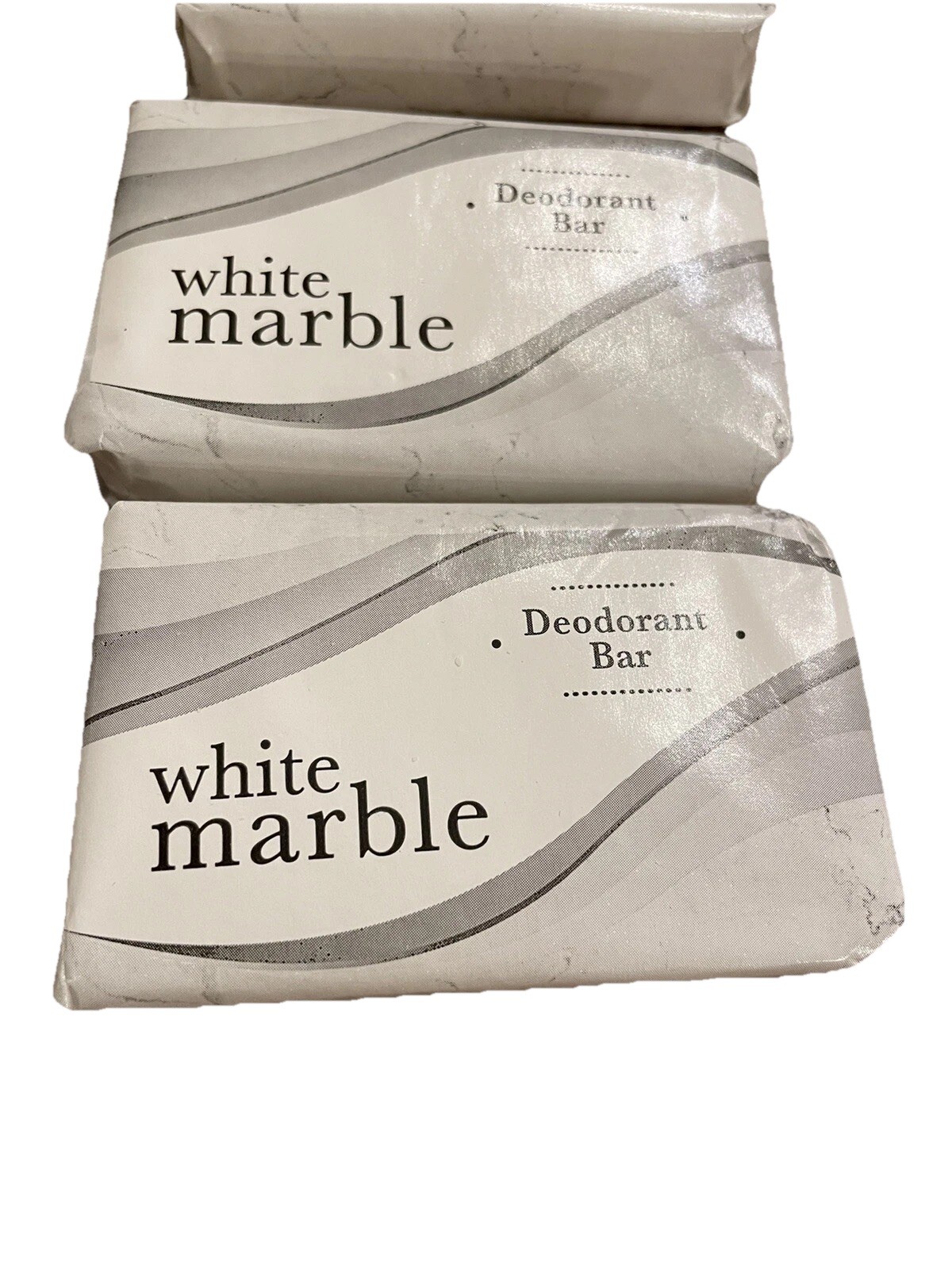White Marble Deodorant Soap Bar Lot Of 8 Bars See Picture