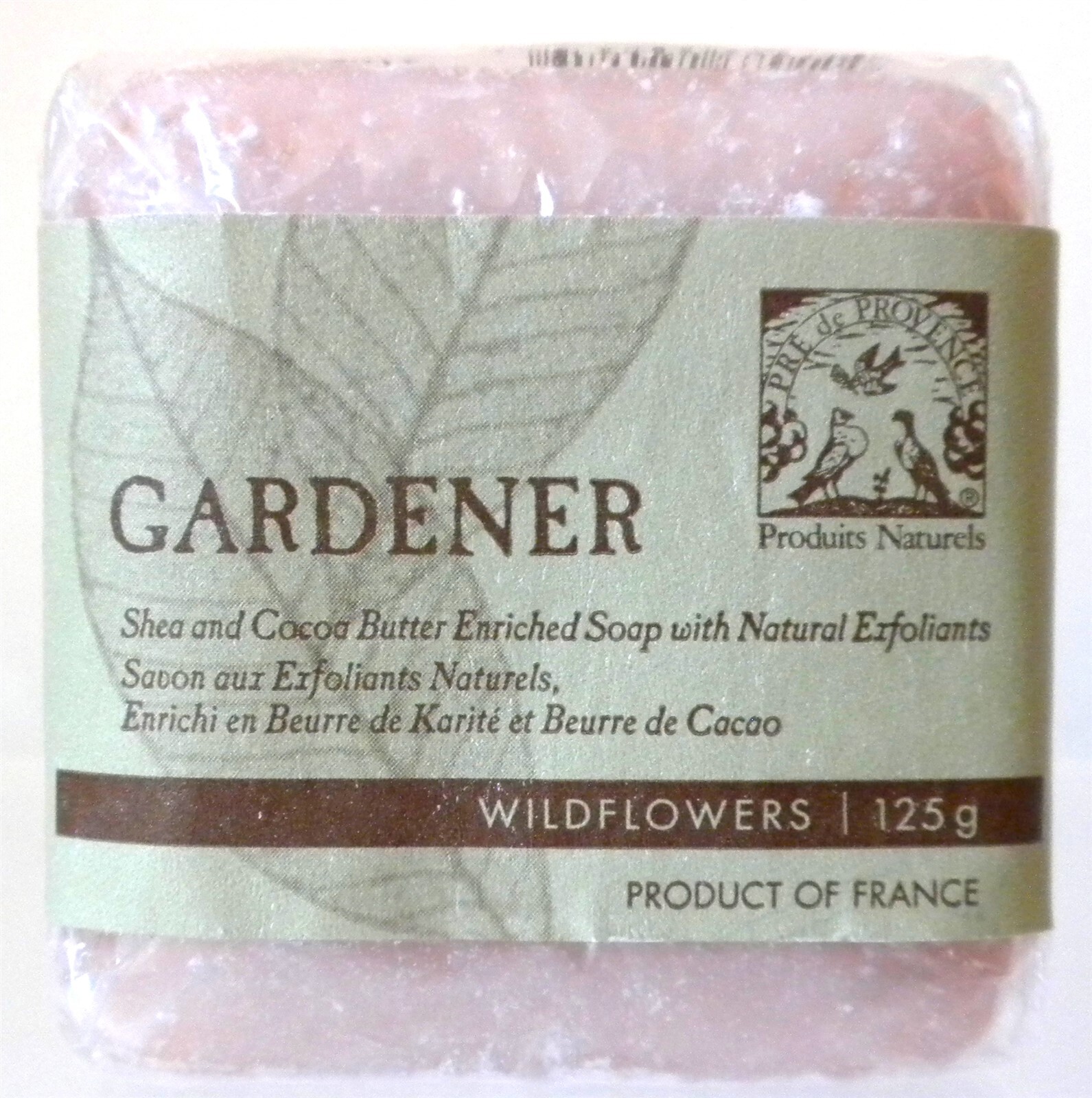 GARDENER WILDFLOWERS SHEA COCOA BUTTER BAR SOAP 125 G (4.4 OZ)SEALED FRANCE NEW