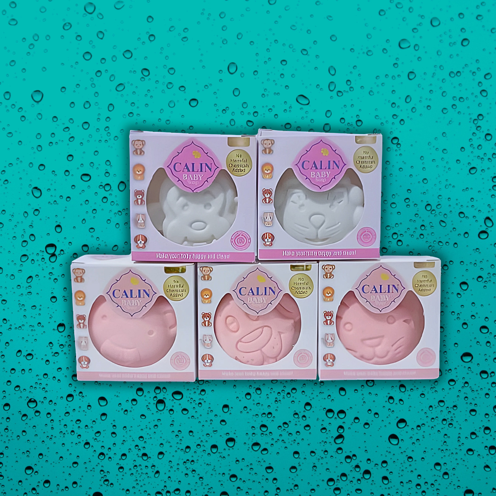 5 Pcs Baby Soaps Trusted By dermatologists 5 Shapes No Harmful Chemicals Added
