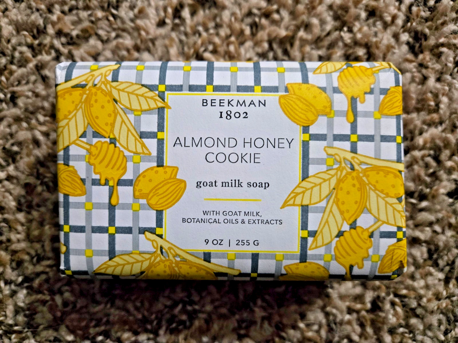 Beekman 1802 Almond Honey Cookie Goat Milk Soap Bar 9 oz Cruelty‑Free