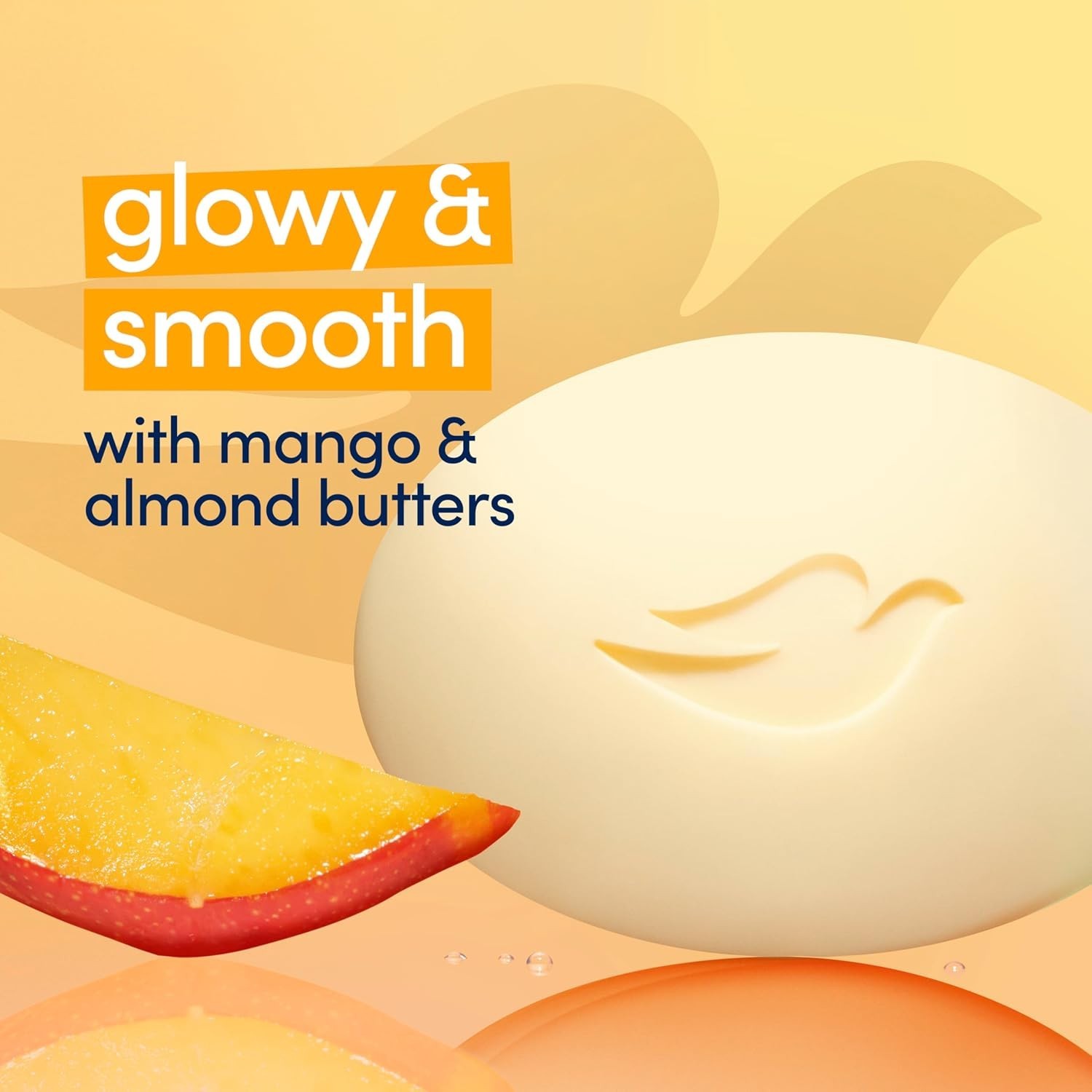 Dove Glowing Mango Butter & Almond Butter Beauty Bars Triple Hydrating – (2 Pk)