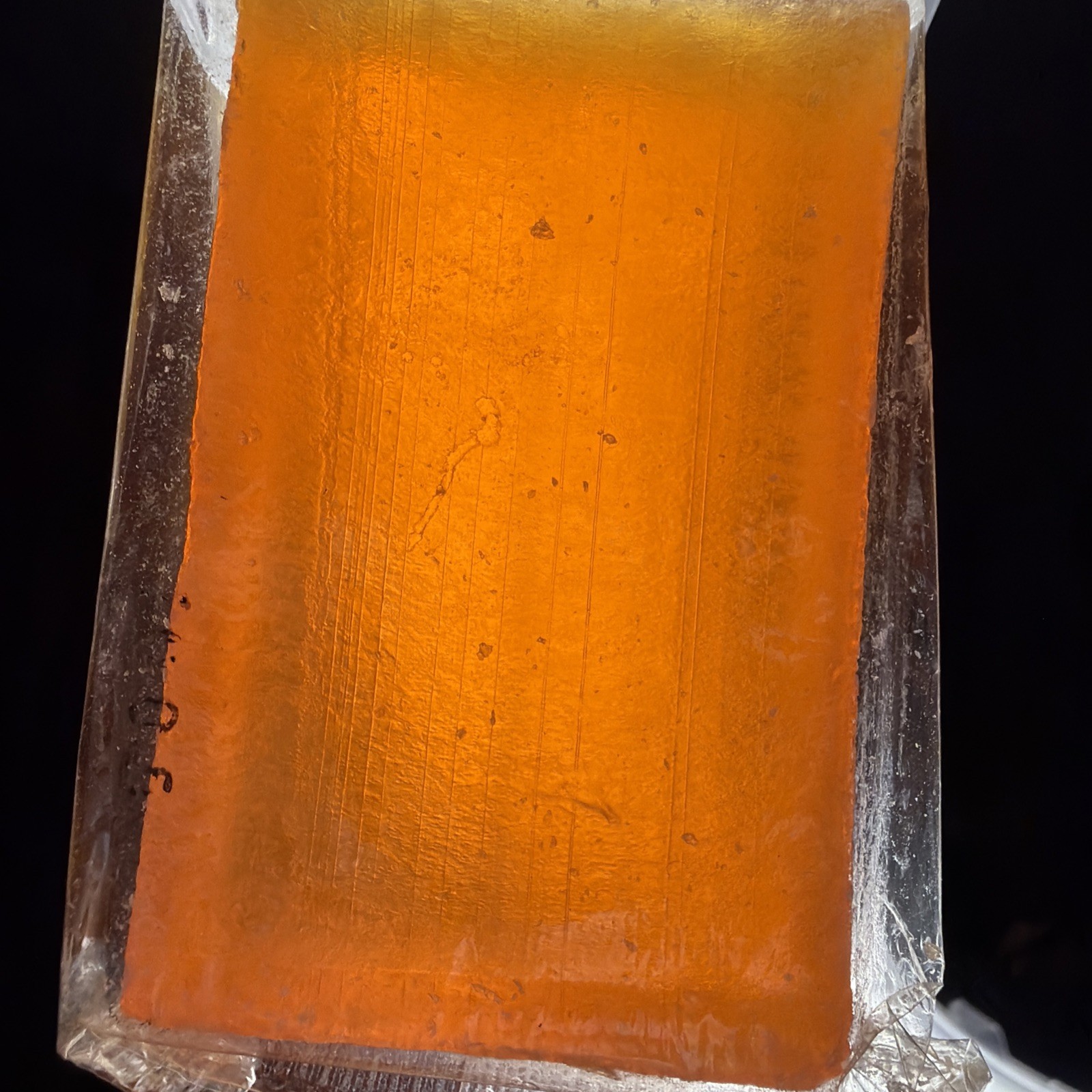 Vintage Unbranded Soap Bar Orange Unknown Scent Rustic Lot Of 4