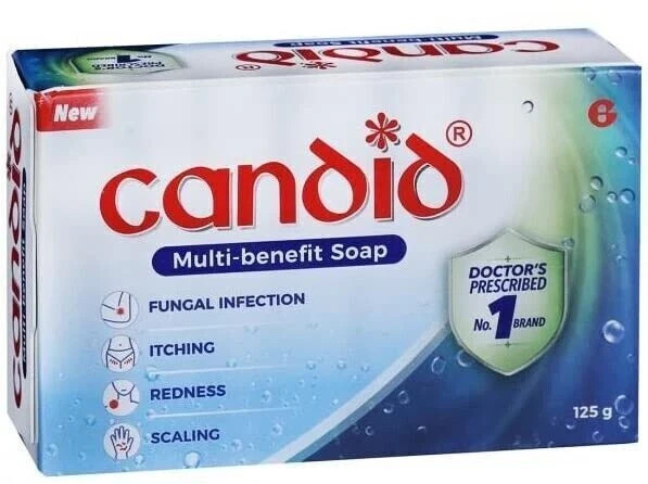 Candid Antifungal Soap Medicated Anti-fungal Bathing Bar 125g each + F/S
