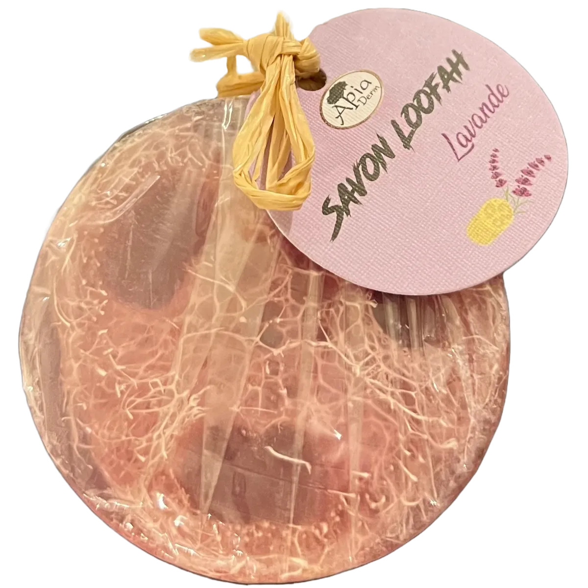 Lavender & Argan Loofah Soap- Made in Morocco -CP- 100g
