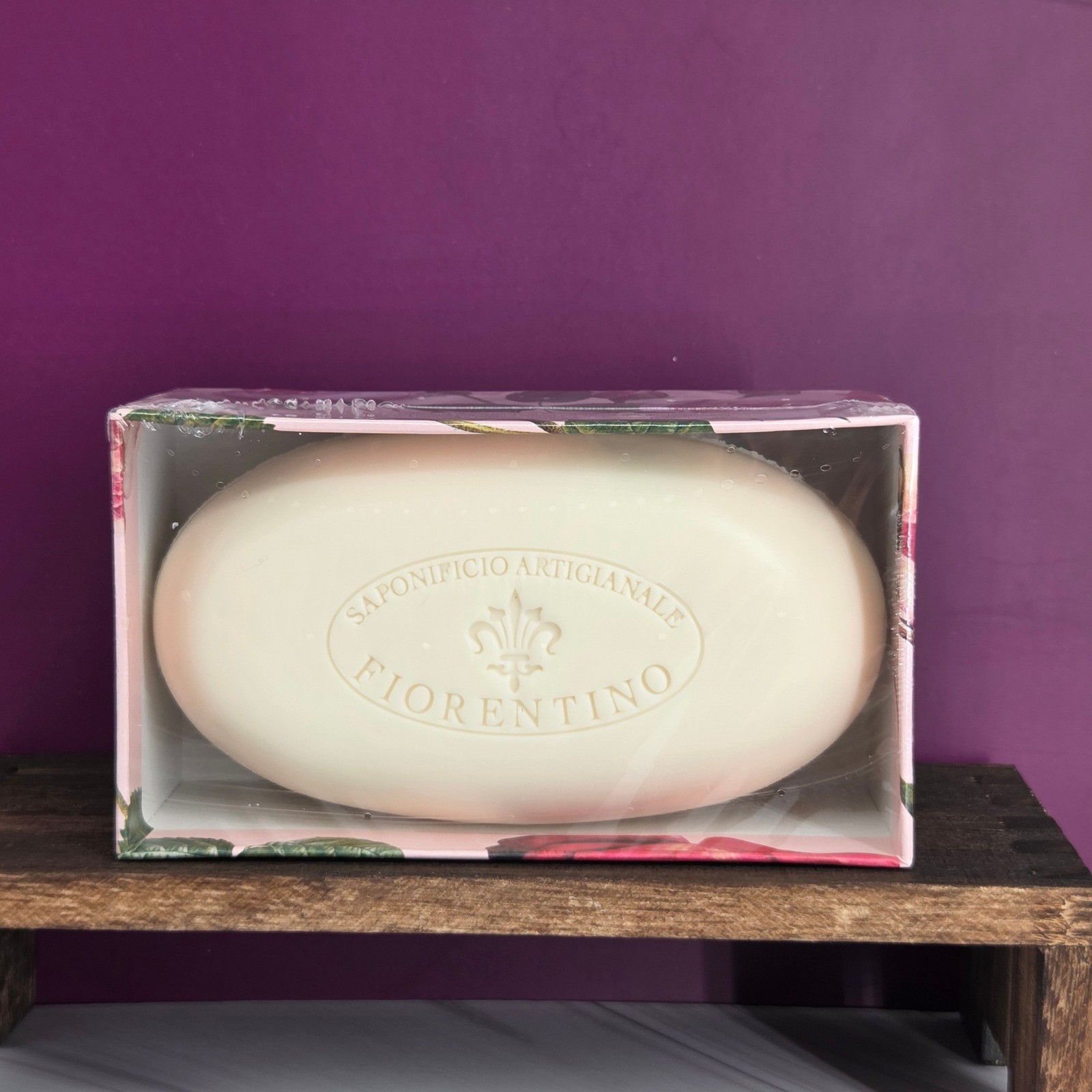 Saponificio Artigianale Fiorentino Italian Rose Soap 10.5oz Handmade Italy New