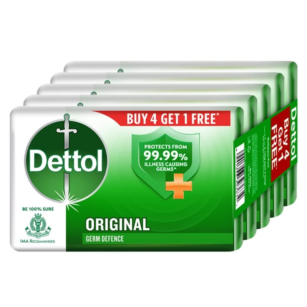 5-Pack Organic Germ Protection Soap Bars – 150g Each for Revitalizing Bathing