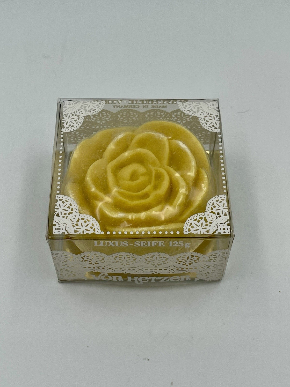 Vintage German Luxus-Seife Rose Soap – Parfumerie Verly “Von Herzen” – 125g