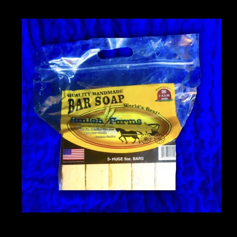 3 Pack (15 Bars) Amish Farm Worlds Best Quality Bar Soap each approx 3”x3”x1.25”