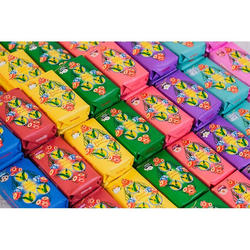 Parrot Thai Herbal soap Botanical Unique Botanical, assorted colors Pack 4 x 105