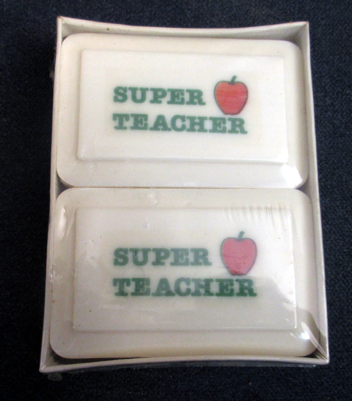 Vintage Katherine Gray Inc Soap Super Teacher French Milled Soap w/ Apple – NEW
