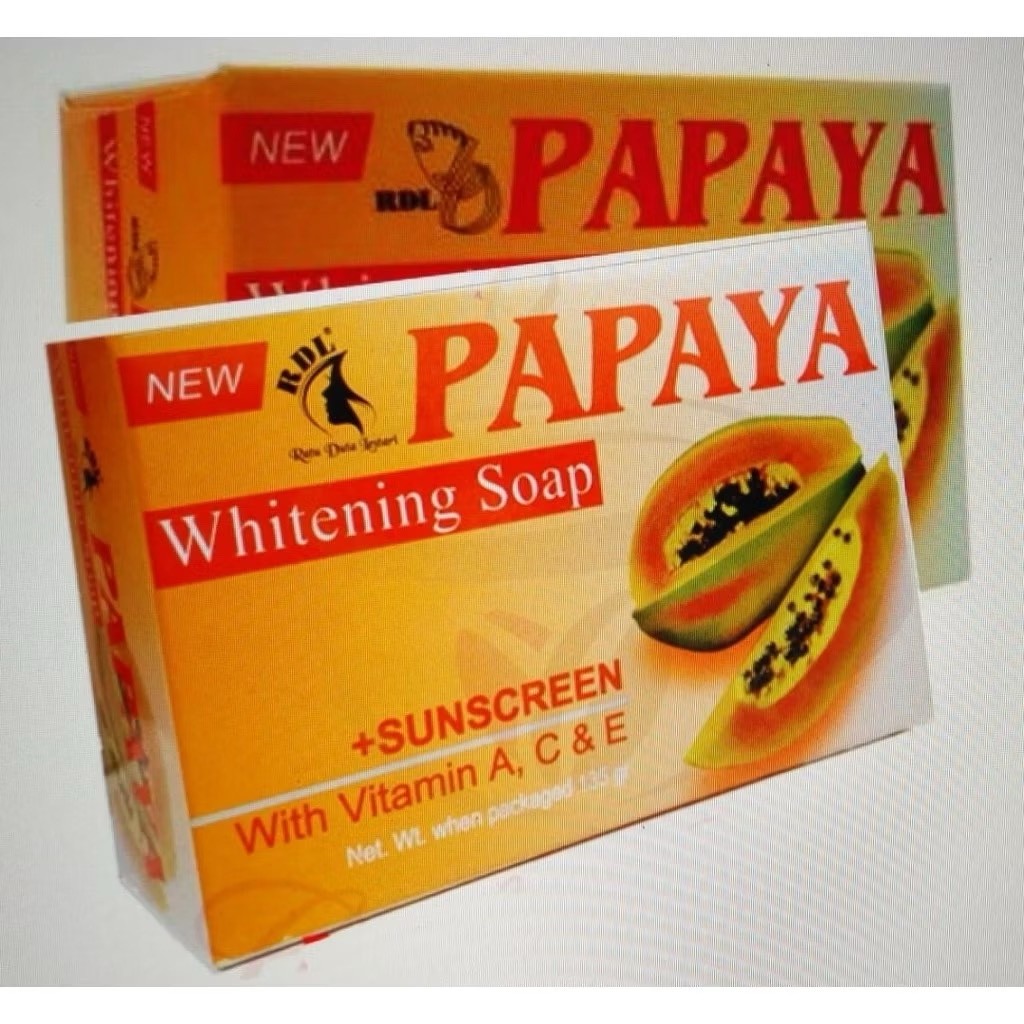 (3x) Original Papaya Whitening Herbal Soap – 135g | Skin Lightening