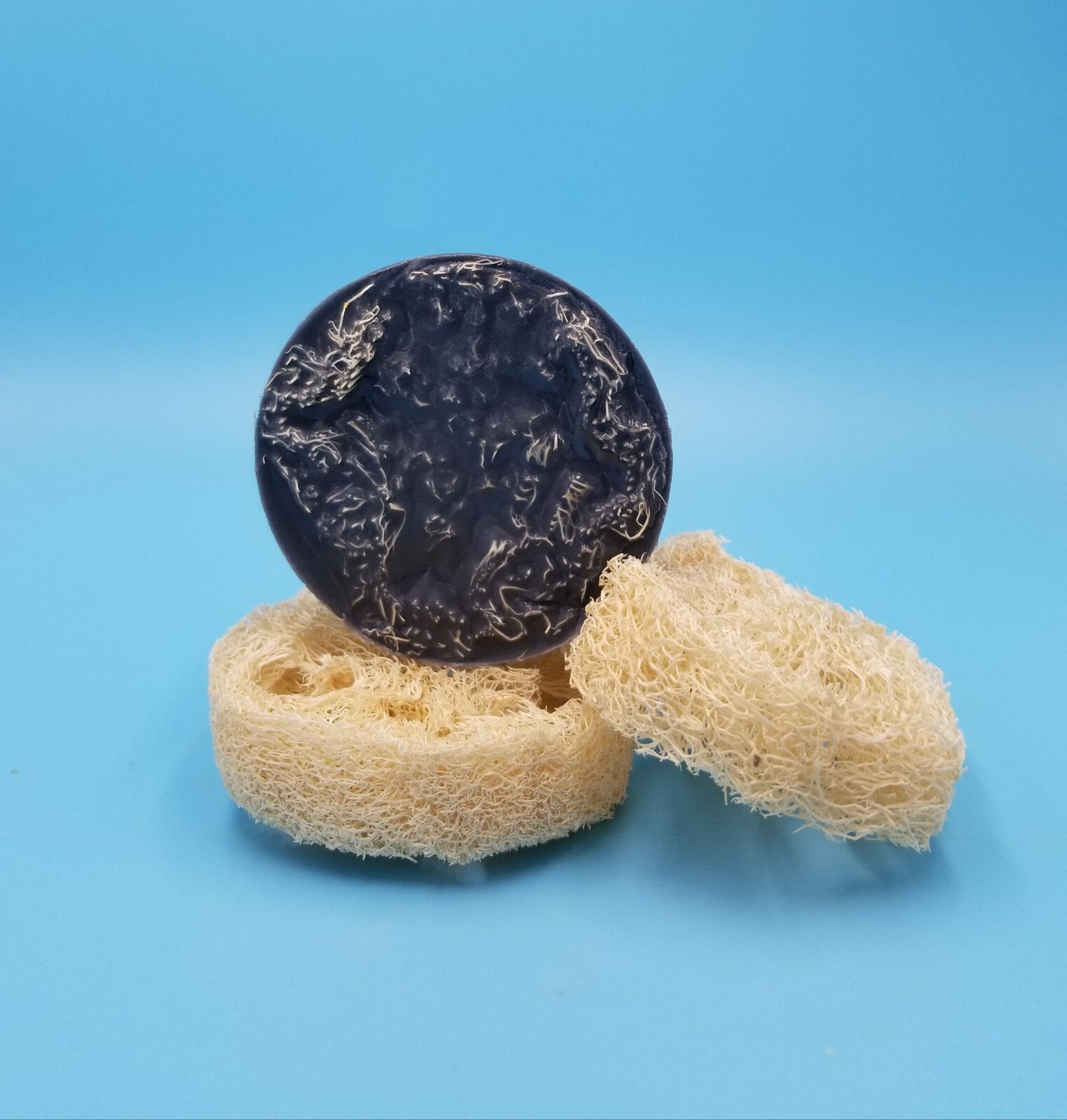 Feet Softening Soap Loofah Charcoal Detox Luffa Soap Handmade Soap with Loofah