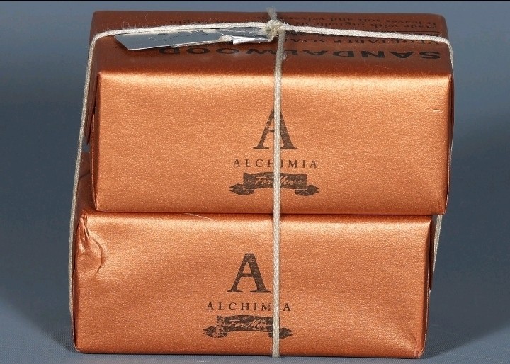 ALCHIMIA For Men SANDALWOOD Vegetable Bar Soap 2 x 8.75 oz. Italy