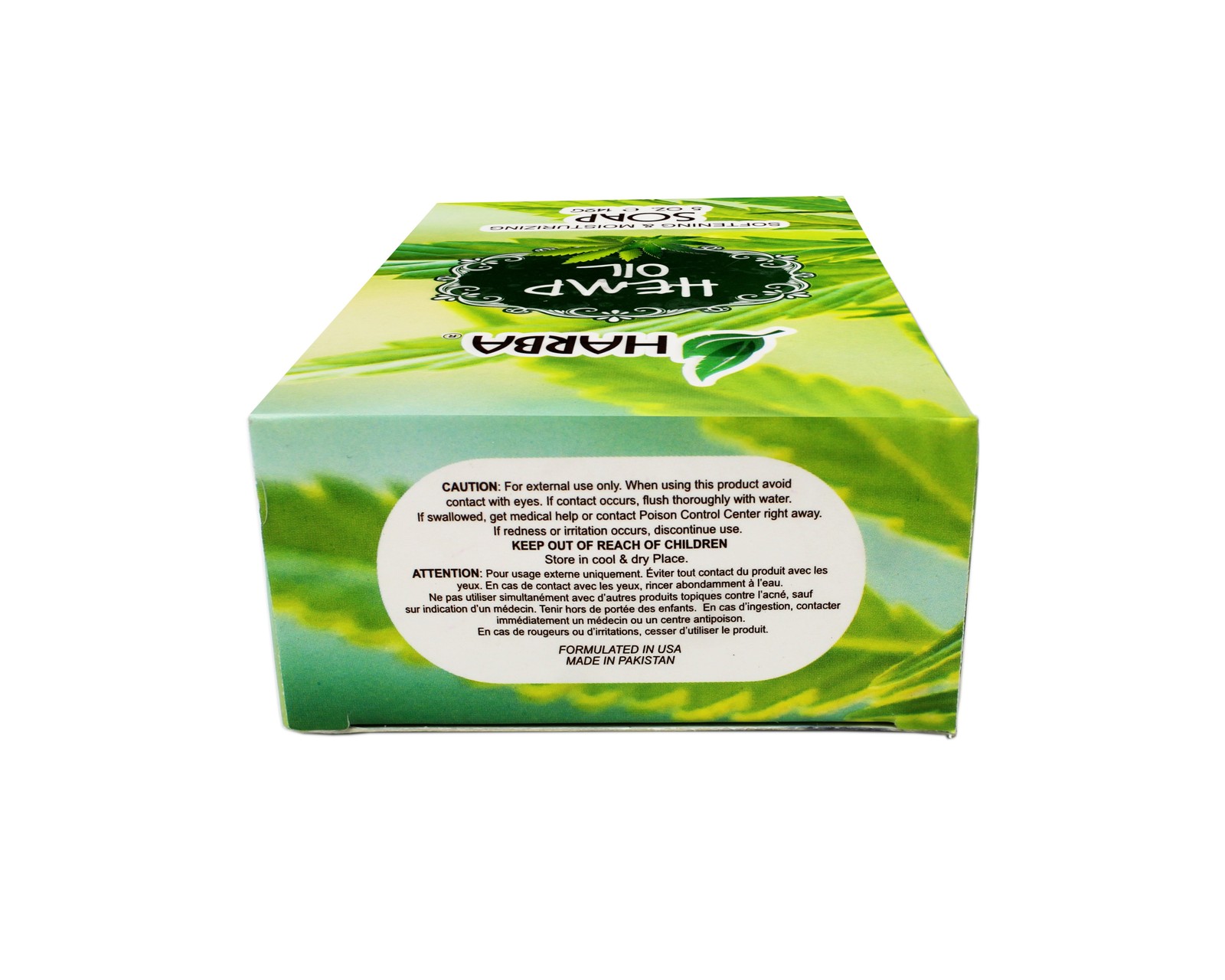 Harba Bath Soap Hemp Oil, Softening & Moisturizing, 5 OZ (142g)